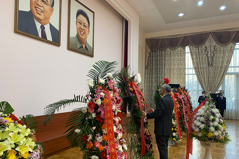 Li Ruohong Attended the Commemoration of the 10th Anniversary of Kim Jong Il's Death in North Korea