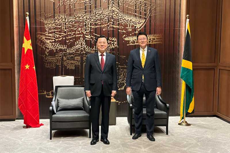 Li Ruohong attended the celebration of the 50th anniversary of the establishment of diplomatic relations between China and Jamaica